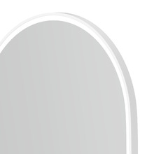 White Noosa 900 x 450mm Oval LED Bathroom Mirror